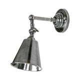 Utopia Brass Wall Light, Antique Silver