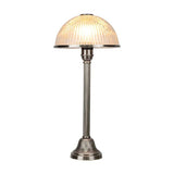 Fraser Brass & Glass Table Lamp, Antique Silver