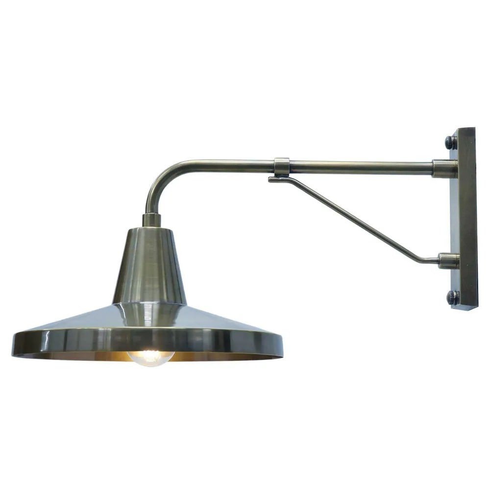Trinity Brass Wall Light, Antique Silver