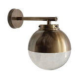 Carrington Brass Outdoor Wall Light, Antique Brass