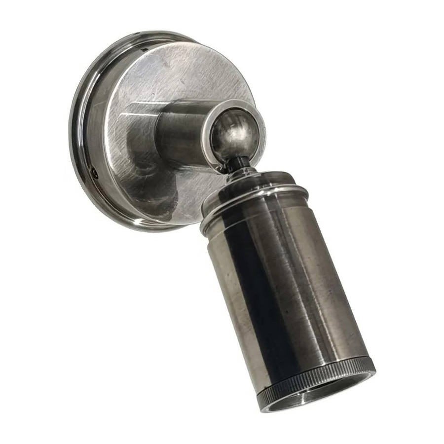 Clifton Brass Adjustable Mini Wall Light, Antique Silver