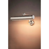 Barclay Metal Picture Wall Light, Shiny Nickel