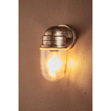 Nautical IP54 Metal Indoor / Outdoor Wall Light, Antique Silver