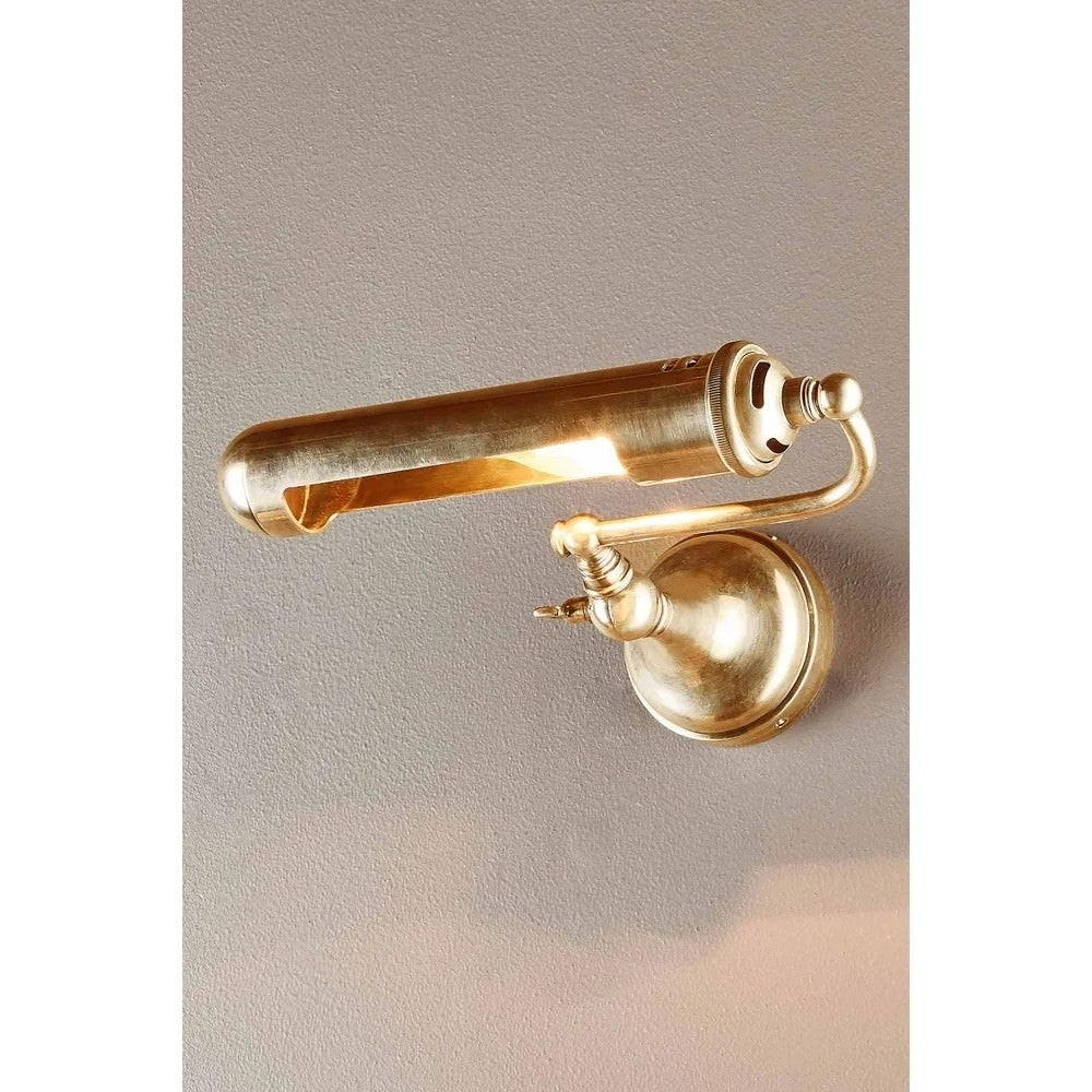Hopetown Metal Picture Wall Light, Antique Brass