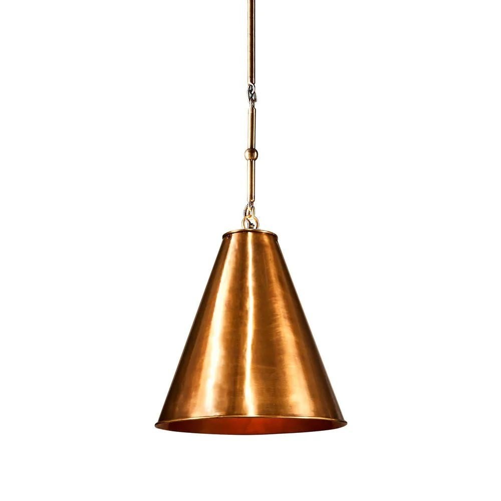 Monte Carlo Metal Pendant Light, Small, Brass