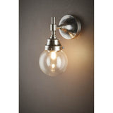 Iceberg IP54 Indoor / Outdoor Wall Light, Antique Silver