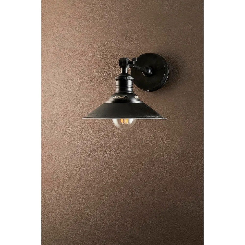 Bristol Metal Wall Light, Black