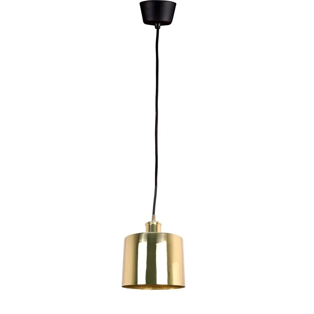 Portofino Metal Pendant Light, Small, Brass