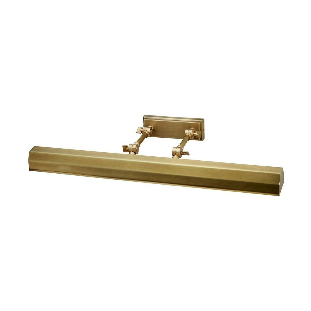 Chawton Metal Adjustable Picture Wall Light, Large, Aged Brass