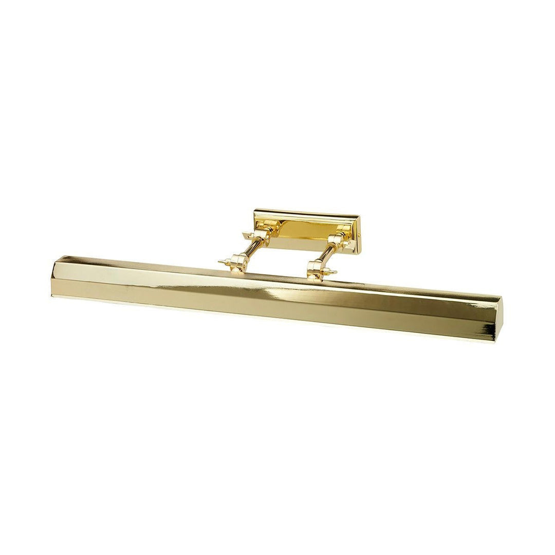 Chawton Metal Adjustable Picture Wall Light, Large, Polished Brass
