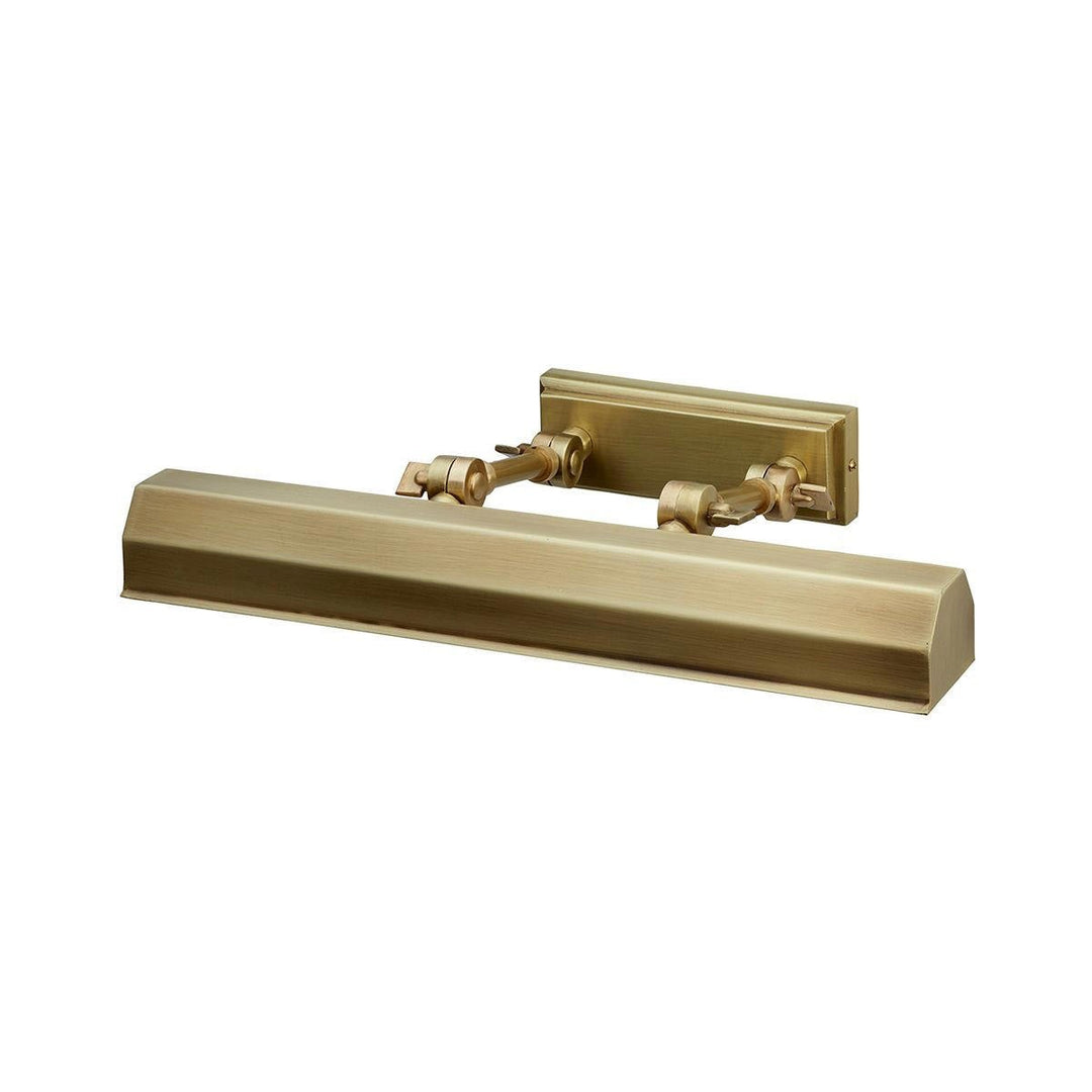 Chawton Metal Adjustable Picture Wall Light, Medium, Aged Brass