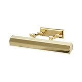 Chawton Metal Adjustable Picture Wall Light, Medium, Polished Brass