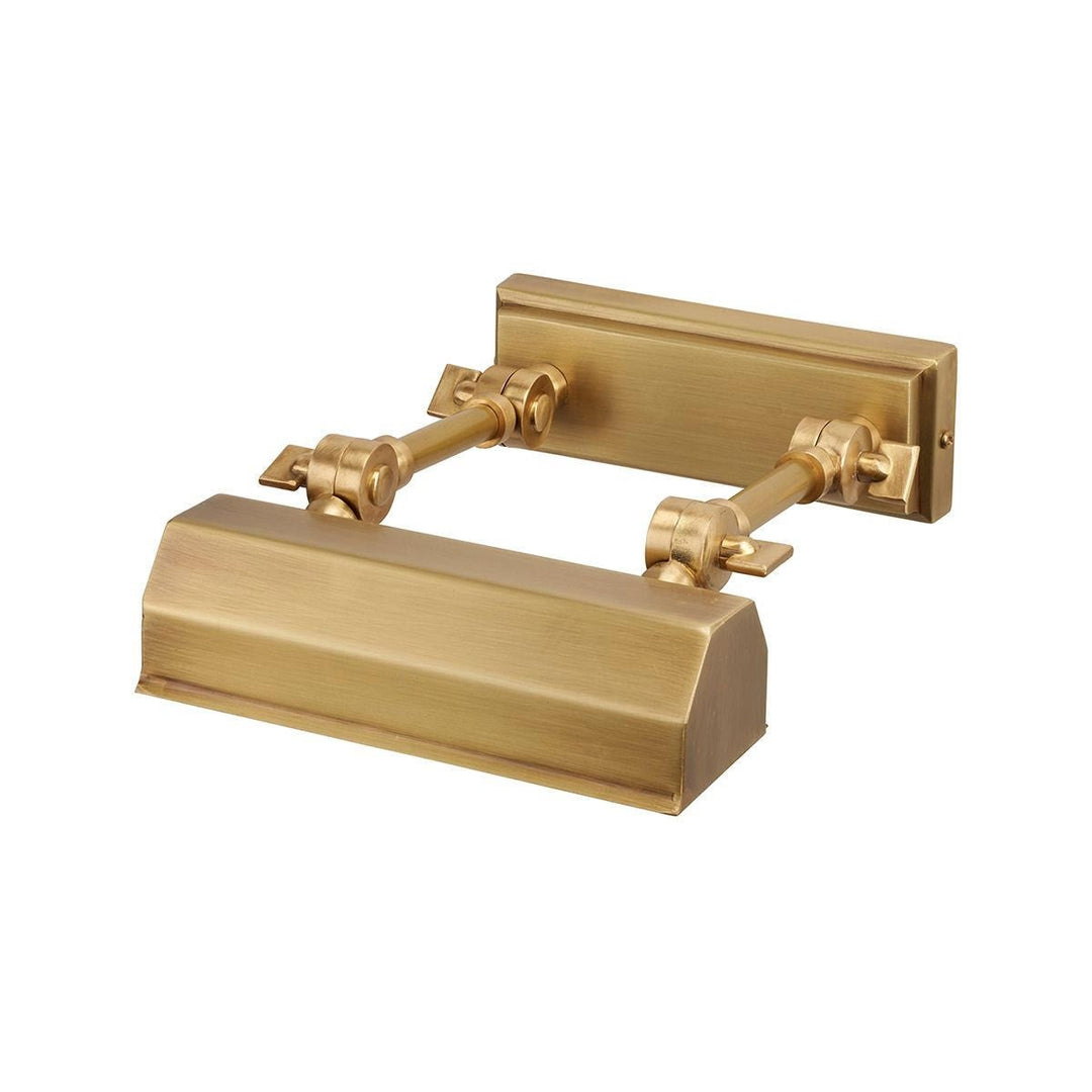 Chawton Metal Adjustable Picture Wall Light, Small, Aged Brass