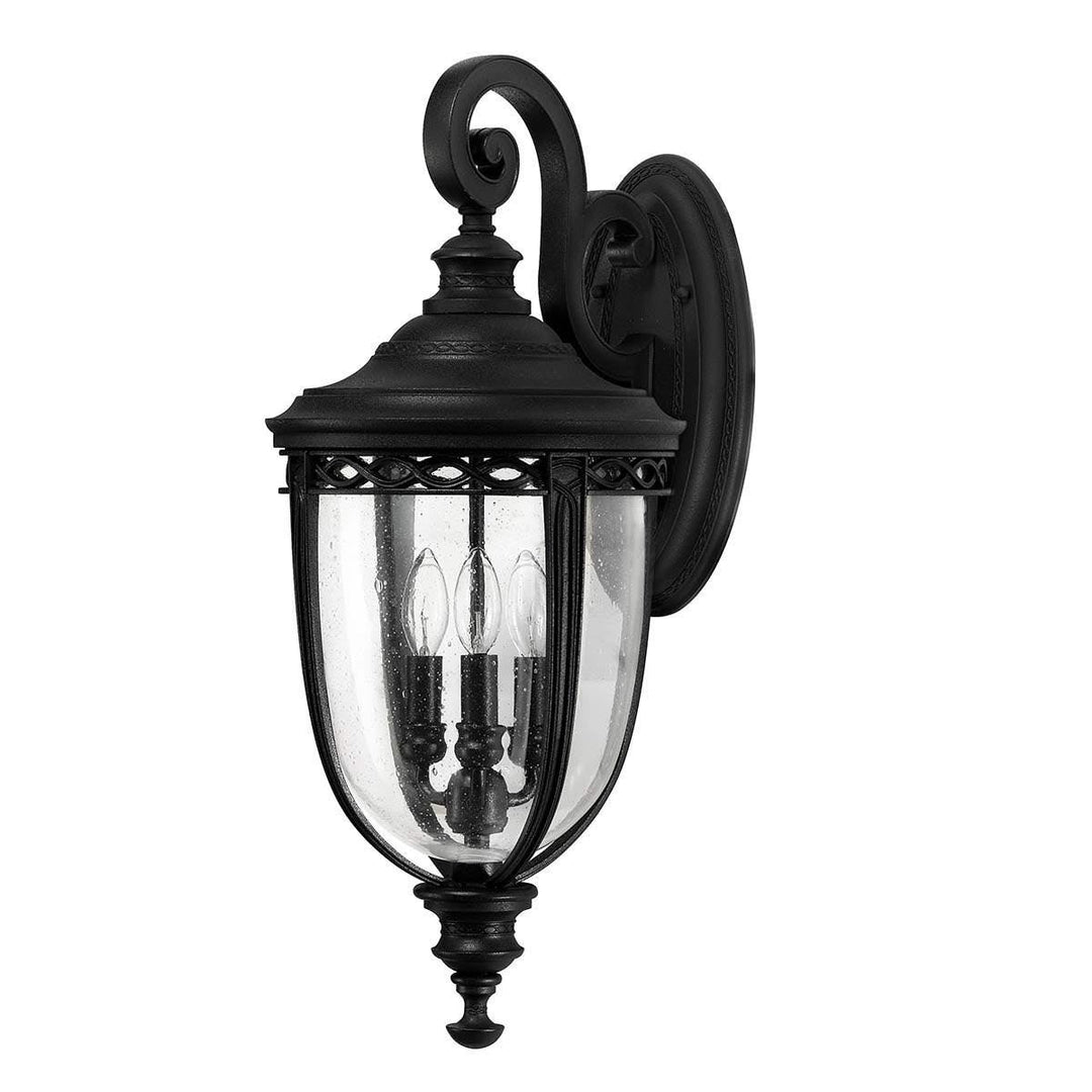English Bridle IP44 Exterior Wall Lantern, Large, Black