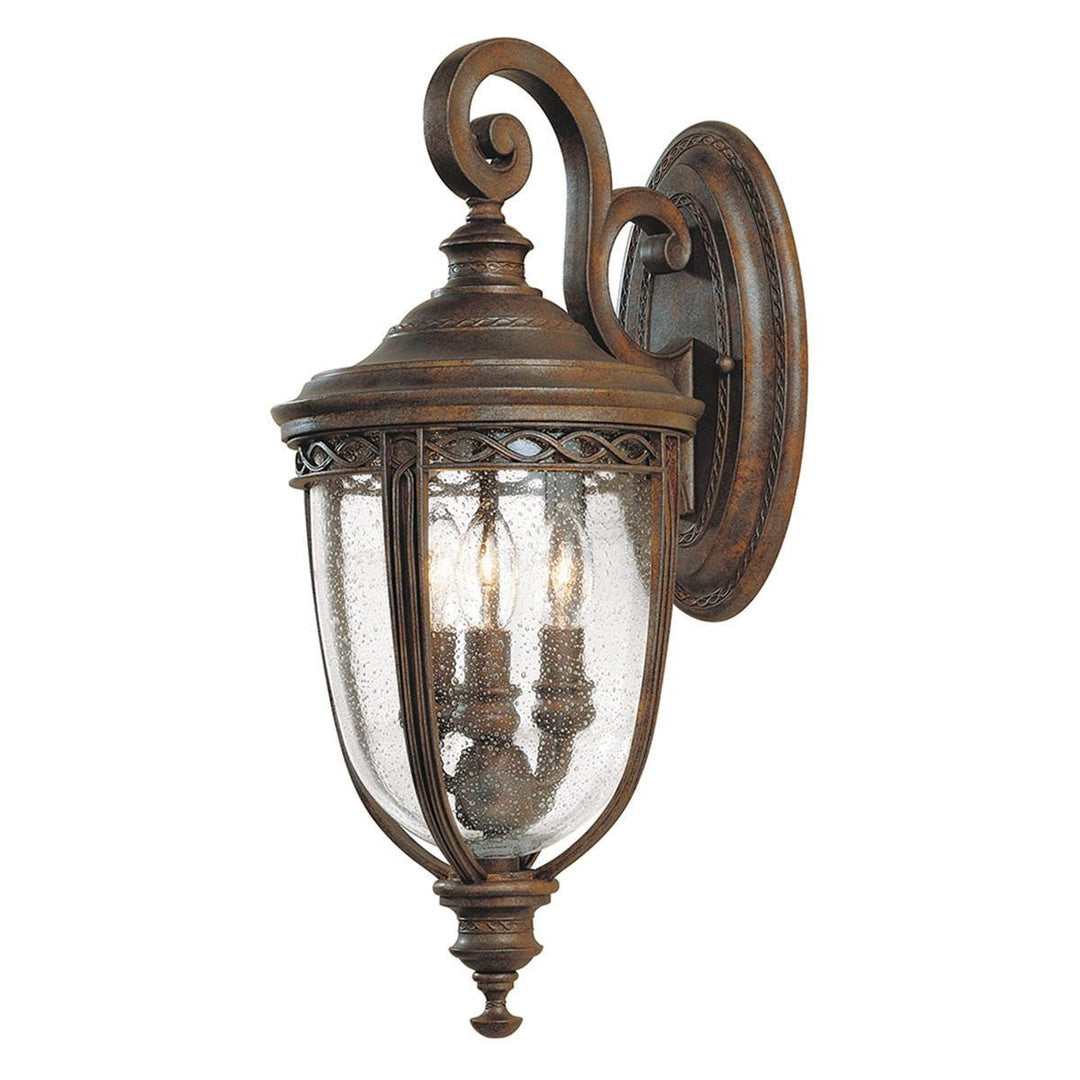 English Bridle IP44 Exterior Wall Lantern, Medium, British Bronze