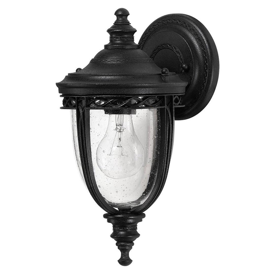 English Bridle IP44 Exterior Wall Lantern, Small, Black