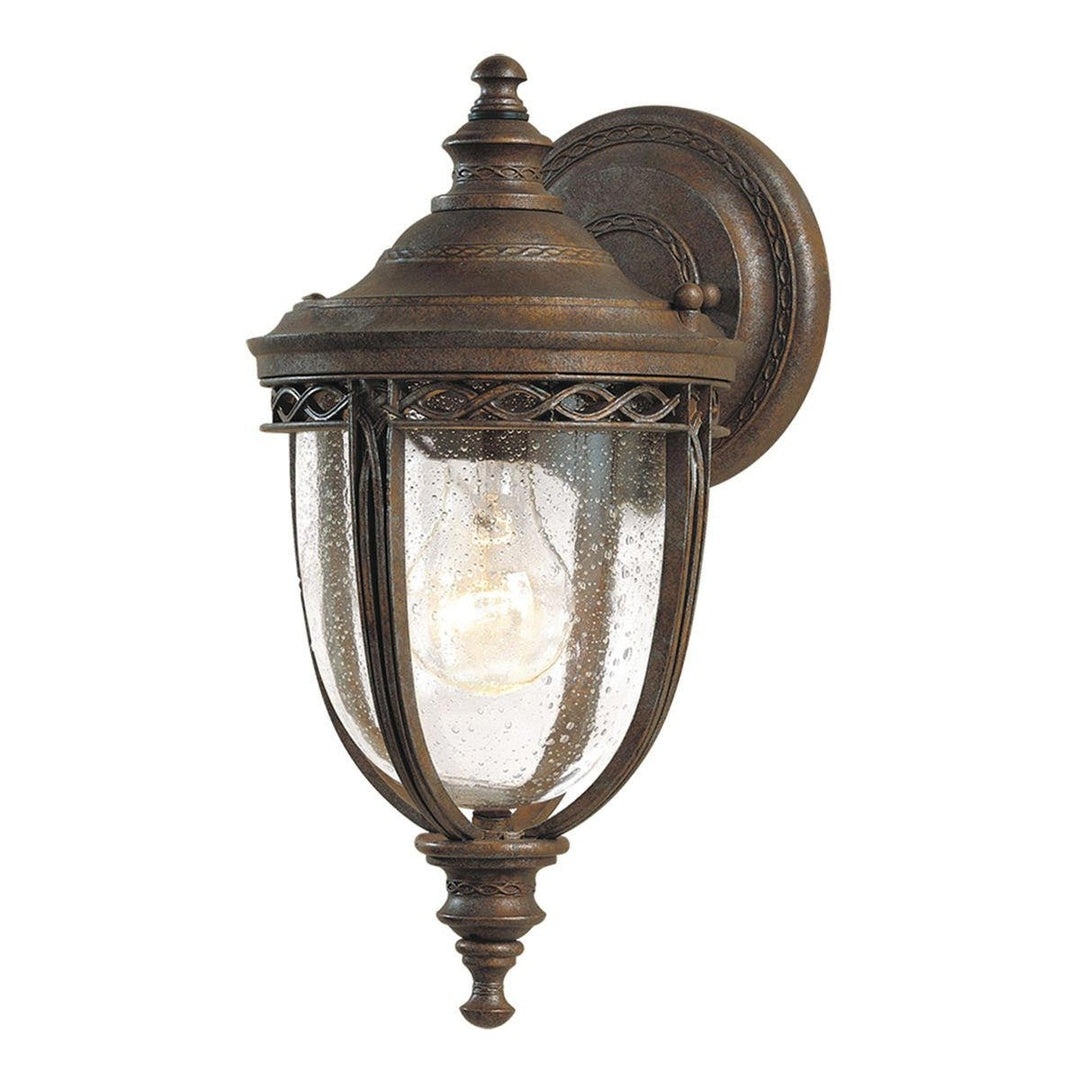 English Bridle IP44 Exterior Wall Lantern, Small, British Bronze