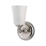 Huguenot Lake IP44 Metal & Glass Wall Light