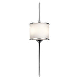 Mona IP44 Metal & Glass Wall Light, Large, Polished Chrome