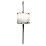 Mona IP44 Metal & Glass Wall Light, Small, Polished Chrome