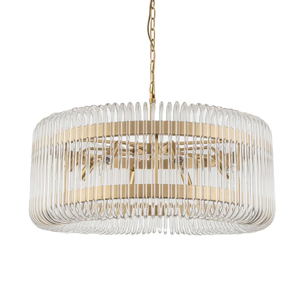 Alpine Glass Tube Ring Pendant Light