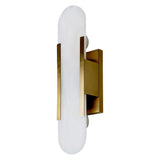 Yves Alabaster & Iron Wall Light