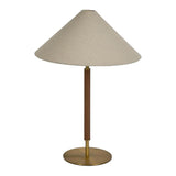 Huntley Leather & Metal Base Table Lamp