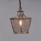Fabio Rustic Metal Pendant Light, Medium