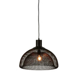 Valentino Metal Mesh Pendant Light, Large, Black