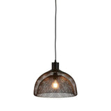 Valentino Metal Mesh Pendant Light, Medium, Black