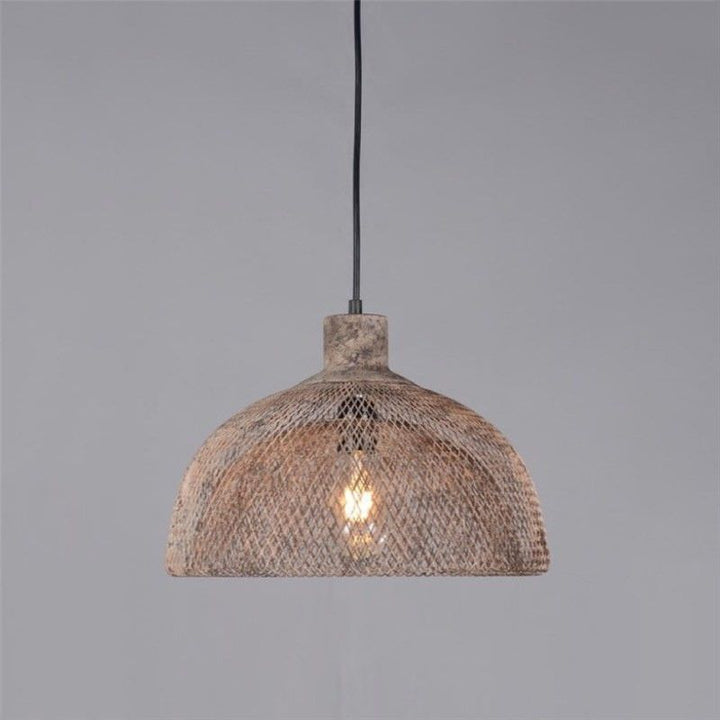 Valentino Metal Mesh Pendant Light, Medium, Rust