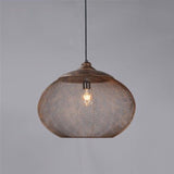 Carlo Metal Mesh Pendant Light, Large, Rust