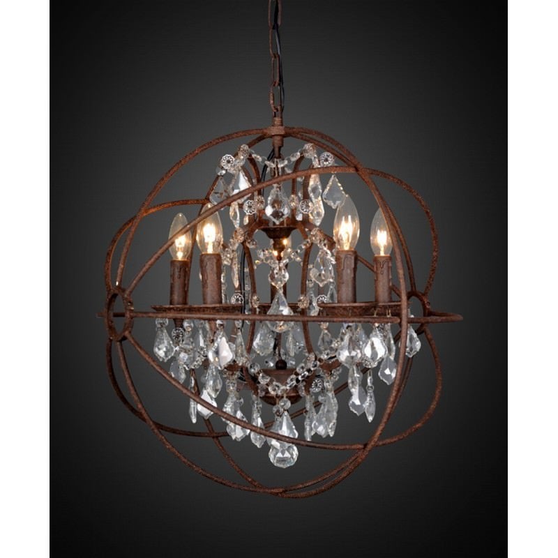 Sundance Metal Chandelier, Medium, Rust