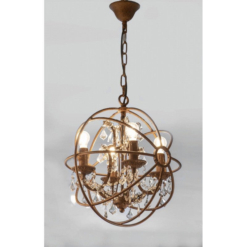 Sundance Metal Chandelier, Small, Rust