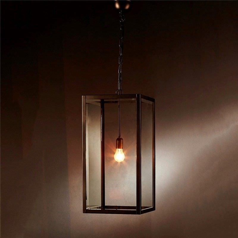 Archie Rose Metal and Glass Pendant Light, Large