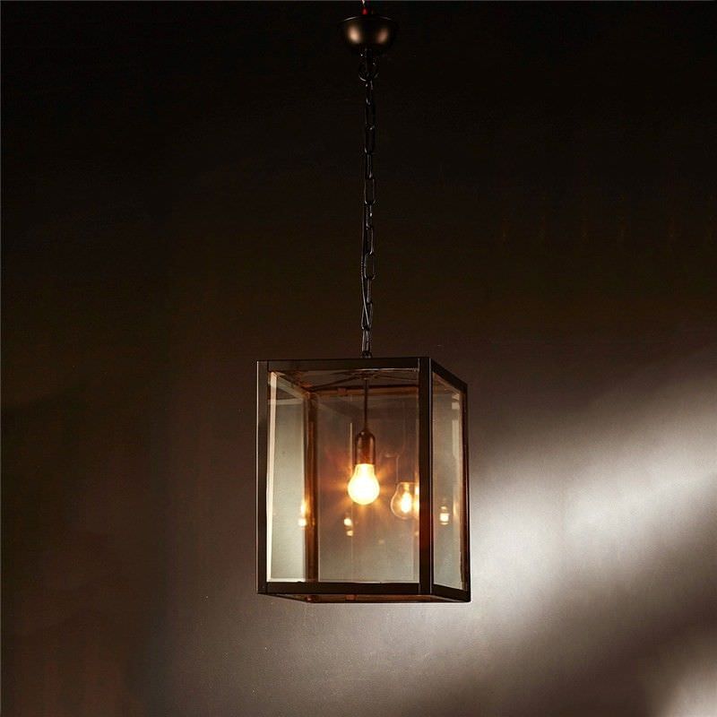 Archie Rose Metal and Glass Pendant Light, Small
