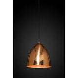 Egg Metal Pendant Light, Copper