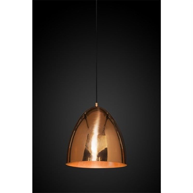 Egg Metal Pendant Light, Copper