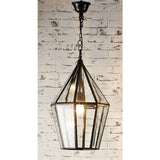 Belmont Metal and Glass Pendant Lantern - Bronze