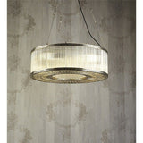 Verre Metal & Glass Ring Pendant Light
