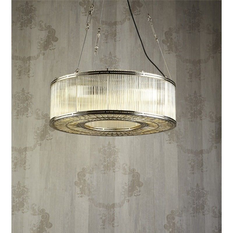 Verre Metal & Glass Ring Pendant Light