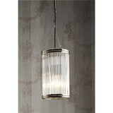 Verre Metal & Glass Pipe Pendant Light - Small