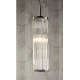 Verre Metal & Glass Pipe Pendant Light - Large