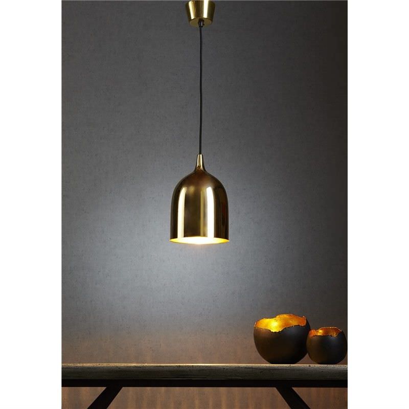 Lumi-R Metal Pendant Light - Brass