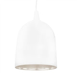 Lumi-R Metal Pendant Light - White/Silver