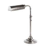 Brooklyn Adjustable Metal Table Lamp - Antique Silver