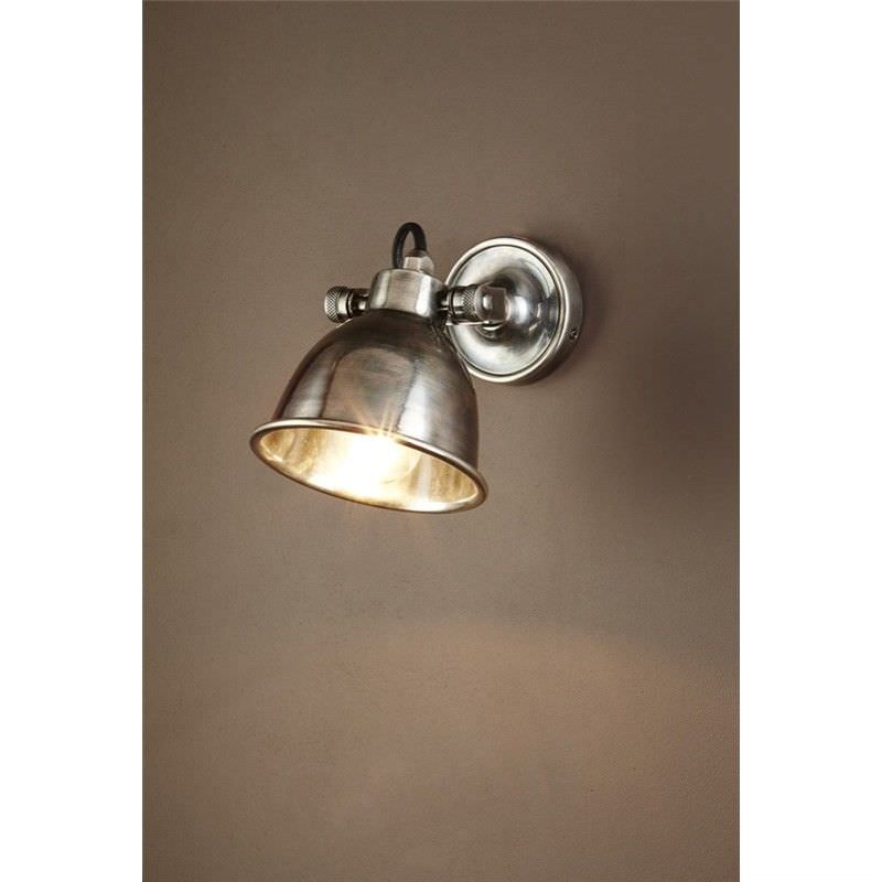 Phoenix Metal Wall Light - Antique Silver