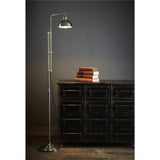 Michigan Metal Floor Lamp - Antique Silver