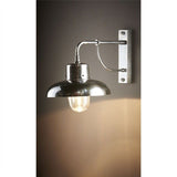 Bridgewater Indoor/Outdoor Metal Wall Sconce, Antique Silver