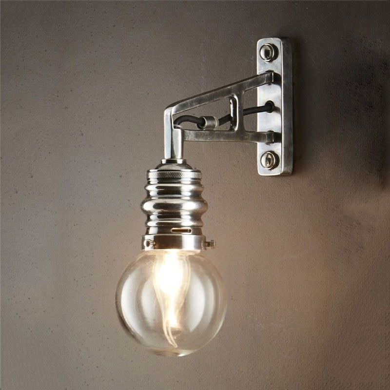 Carlton Metal Wall Sconce, Silver